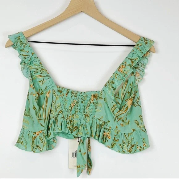 Spell and the Gypsy Maisie Crop Top Turquoise XS - Picture 5 of 12